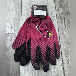 NEW Football Arizona Cardinals Protective Utility Gripped Gloves Licensed